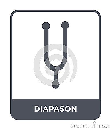 diapason icon in trendy design style. diapason icon isolated on white background. diapason vector icon simple and modern flat Vector Illustration