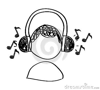 Dibujo De La Música Ilustración del Vector - Imagen: 51417619