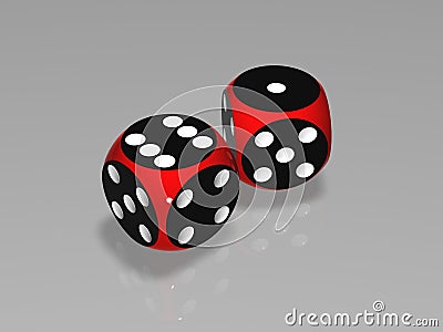 Dice 3D Stock Photo