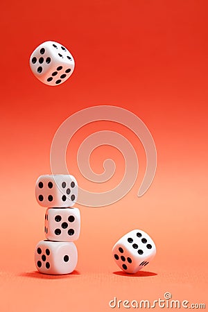 Dice Game Concept Stock Photo