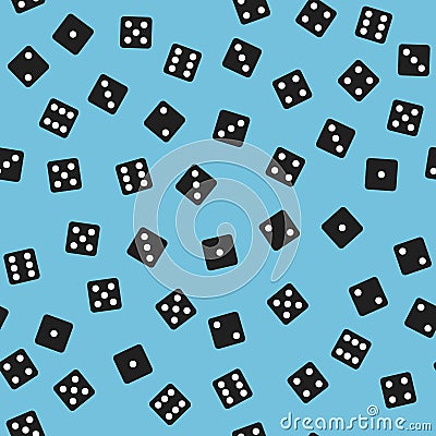Dice pattern. Seamless vector background Vector Illustration