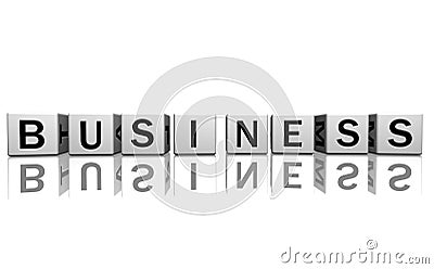 Dice white business Stock Photo