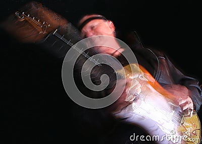 Dale sixties surf guitar music Stock Photo