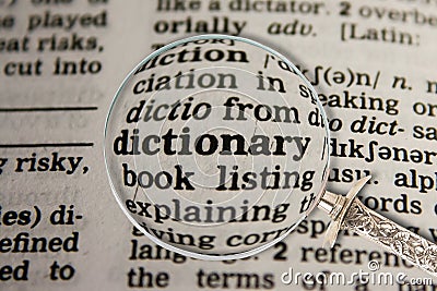 Dictionary in Dictionary Stock Photo