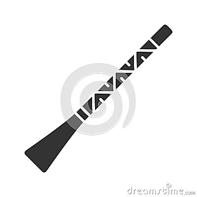 Didgeridoo glyph icon Vector Illustration