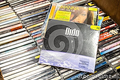 Dido CD album Safe Trip Home 2008 on display for sale, famous English singer and songwriter Editorial Stock Photo