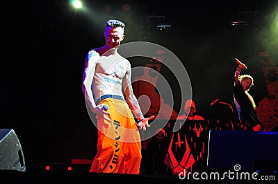 Die Antwoord performs live at Electric Castle Editorial Stock Photo