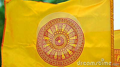 Flagge Druck Gebet Buddhistisches Ukrainisch Stoff Gelb Buddha Windpferd 
