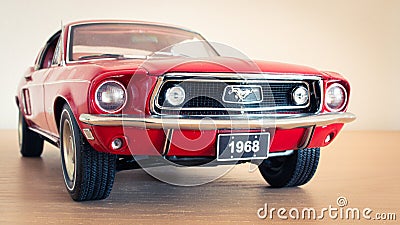 Diecast model Ford Mustang Editorial Stock Photo