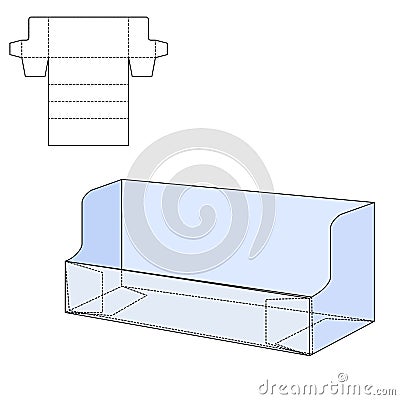 Diecut Craft Box Vector Illustration