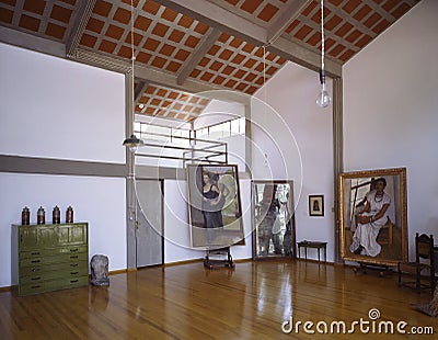 Diego Rivera's studio Editorial Stock Photo