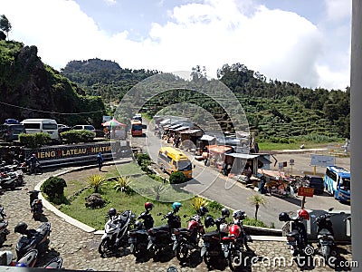 dieng plateau theater area Editorial Stock Photo