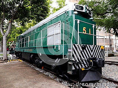 Diesel Electric Engine Train No.51 Editorial Stock Photo