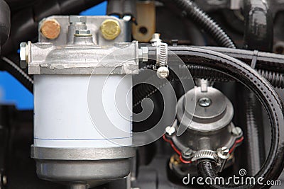 Diesel engine detail Stock Photo