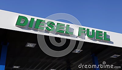 Diesel Fuel Sign Stock Photo