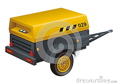 Diesel Generator Vector Illustration
