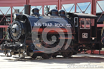 Diesel Locomotive at Steamtown National Historic Site in Scranton, Pennsylvania Editorial Stock Photo