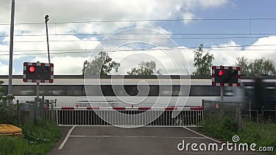 Flashing Lights At A Level Crossing Stock Footage Video Of Closed Rail Flashing Lights At A Level Crossing Stock Footage Video Of Closed Rail