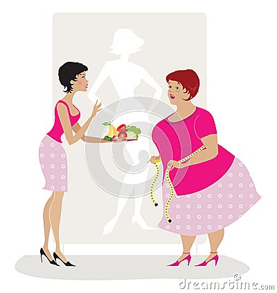 Diet advice Vector Illustration