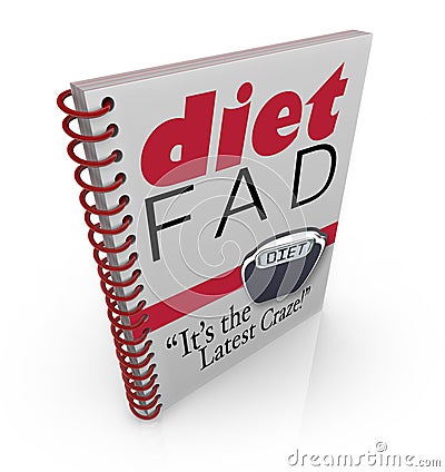 Diet Fad Book Dieting Craze Best-Seller Stock Photo