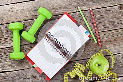 Diet and fitness concept Stock Photo