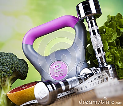 Diet and fitness, vitamin concept Stock Photo