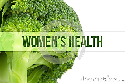 Diet, health concept, macro close up of broccoli Stock Photo