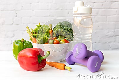 Diet Healthy food and lifestyle health concept. Stock Photo