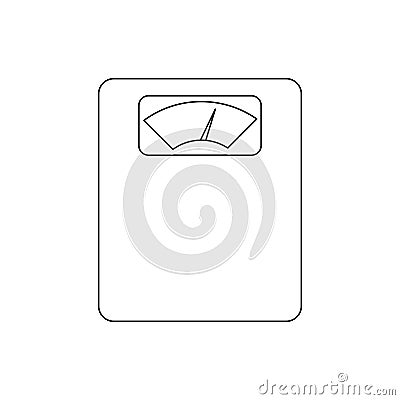 diet scale icon in line art style, From Fitness, Health and activity icons Vector Illustration