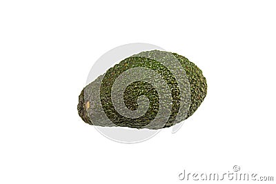 Diet sweet avocado on white background. The green fruit isolated on white. Stock Photo