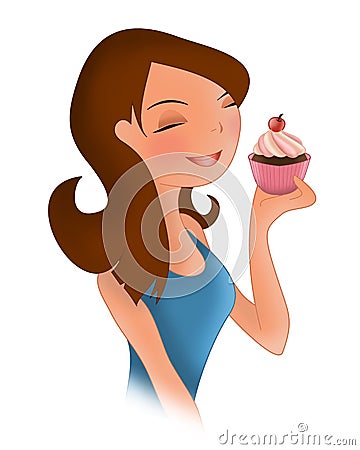 Diet temptation Stock Photo