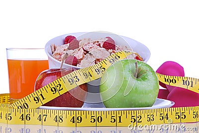 Diet weight loss food breakfast concept Stock Photo