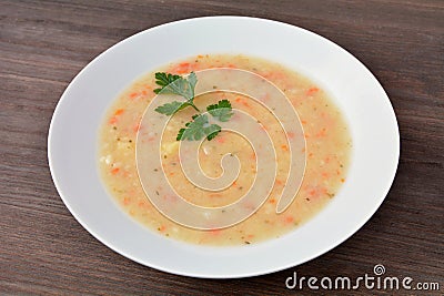 dietary rice soup Stock Photo
