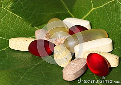 Dietary supplement Stock Photo