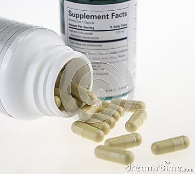 Dietary supplement. Stock Photo