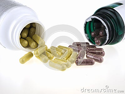 Dietary supplement. Stock Photo