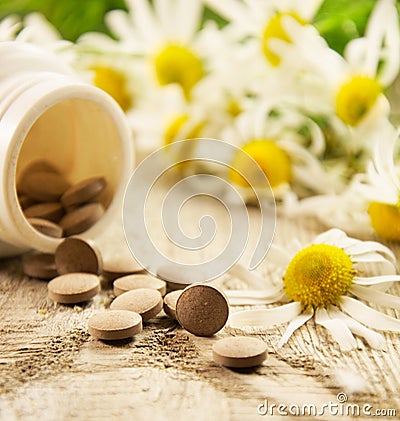 Dietary supplements Stock Photo