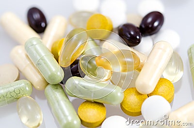 Dietary Supplements. Stock Photo
