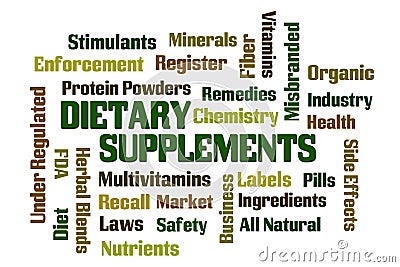 Dietary Supplements Stock Photo