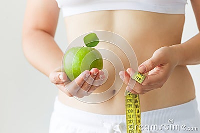 Dieting and exercise Stock Photo