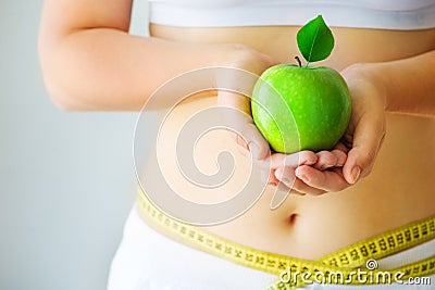 Dieting and exercise Stock Photo