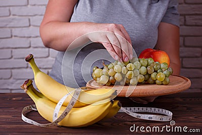 Dieting, useful sweets, low calorie food, weight losing, weight Stock Photo