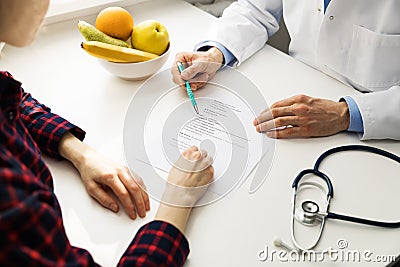 Dietitian consultation Stock Photo