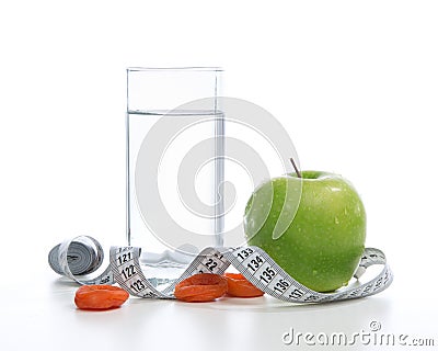 Dietting breakfast diabetes weight loss concept Stock Photo