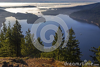 Diez Vistas Hiking Viewpoint Indian Arm Vancouver North Shore Mountains Pacific Nortwest British Columbia Canada Stock Photo