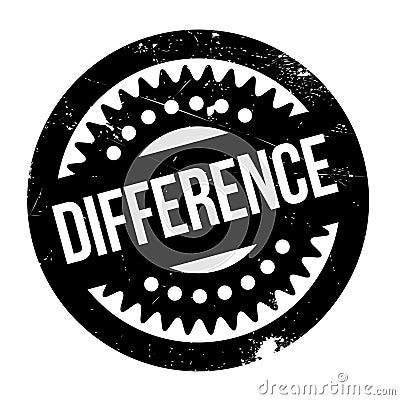 Difference rubber stamp Stock Photo