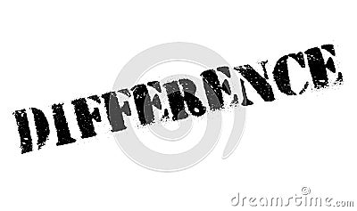Difference rubber stamp Stock Photo