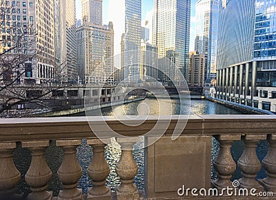 DIFFERENT ANGLE MAGNIFICENT MILE, CHICAGO Editorial Stock Photo