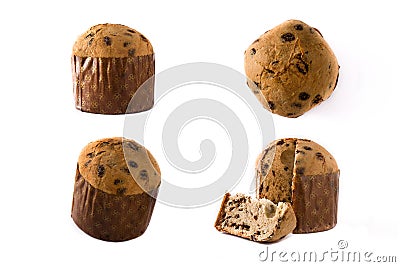 Different angle of panettone Stock Photo