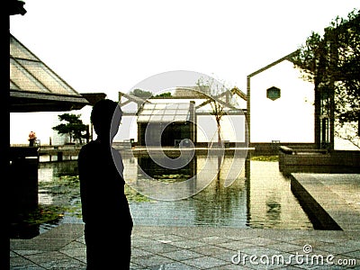 Different angle of Suzhou museum Stock Photo